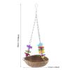Phefop Coconut Fiber Hanging Bed for Birds, 12.5 cm Diameter, 33 cm High view 2