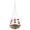 Phefop Coconut Fiber Hanging Bed for Birds, 12.5 cm Diameter, 33 cm High view 4