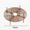 Plant Pot Grid, 19/30 cm, Cut-to-Size Soil Cover with Stakes, Pet-Protective Barrier for Indoor and Outdoor Use, Garden, Brown-Black (A) view 3