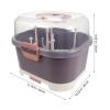 PAMINGONO PP Baby Bottle Drying Rack with Lid and Drip Tray view 2