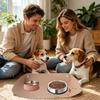 Pet Feeding Mat, Non-Slip, Dirt-Resistant, High Edge view 3