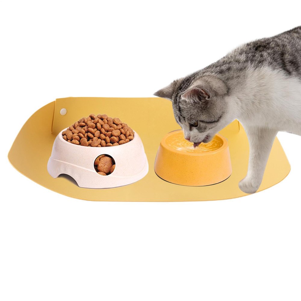 Cat Feeding Mat, Non-Slip, Waterproof, Dirt-Resistant