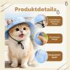 Shyllin Outdoor Dog Baseball Cap, Adjustable Cat Sun Hat with Ear Holes, Yellow (BM) view 3