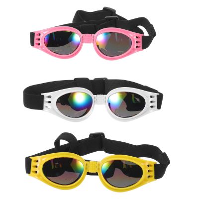 Sosoport 3-Piece Dog Sunglasses with UV Protection for Medium Breeds
