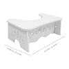 Garneck Stable PVC Toilet Step Stool, Non-Slip Bathroom Footstool for Potty Training view 2