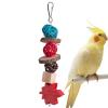 Parrot Chew Toy - Natural Wood Rattan Ball view 1