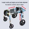 Full-Support Dog Wheelchair, Adjustable Front and Rear Leg Mobility Aid view 4