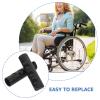 CAXUSD Ergonomic Wheelchair Hand Grips, 2-Pack, Plastic, 22 mm, Black, Non-Slip, Quick Installation view 4