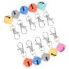 VERDANVERSE 10-Piece Durable Pet Bell Pendants with Key Rings for Cats and Dogs, Rust-Resistant Copper, Random Colors view 1