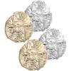 CAXUSD 4-Pack Reusable Aluminum Foil Heat Caps, 28 cm view 1