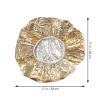 CAXUSD 4-Pack Reusable Aluminum Foil Heat Caps, 28 cm view 2