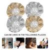 CAXUSD 4-Pack Reusable Aluminum Foil Heat Caps, 28 cm view 3