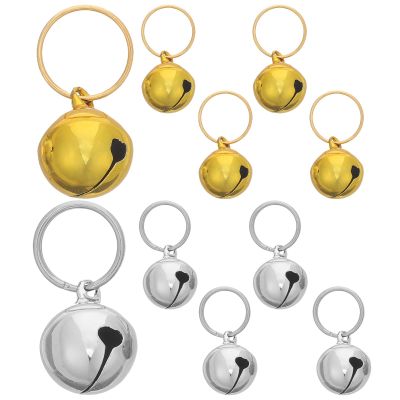 COSMOBETTY 10-Pack Pet Bells with Keyring