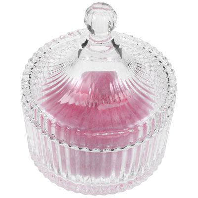 CAXUSD Powder Jar with Large Round Body Powder Puff