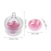 CAXUSD Powder Jar with Large Round Body Powder Puff view 2