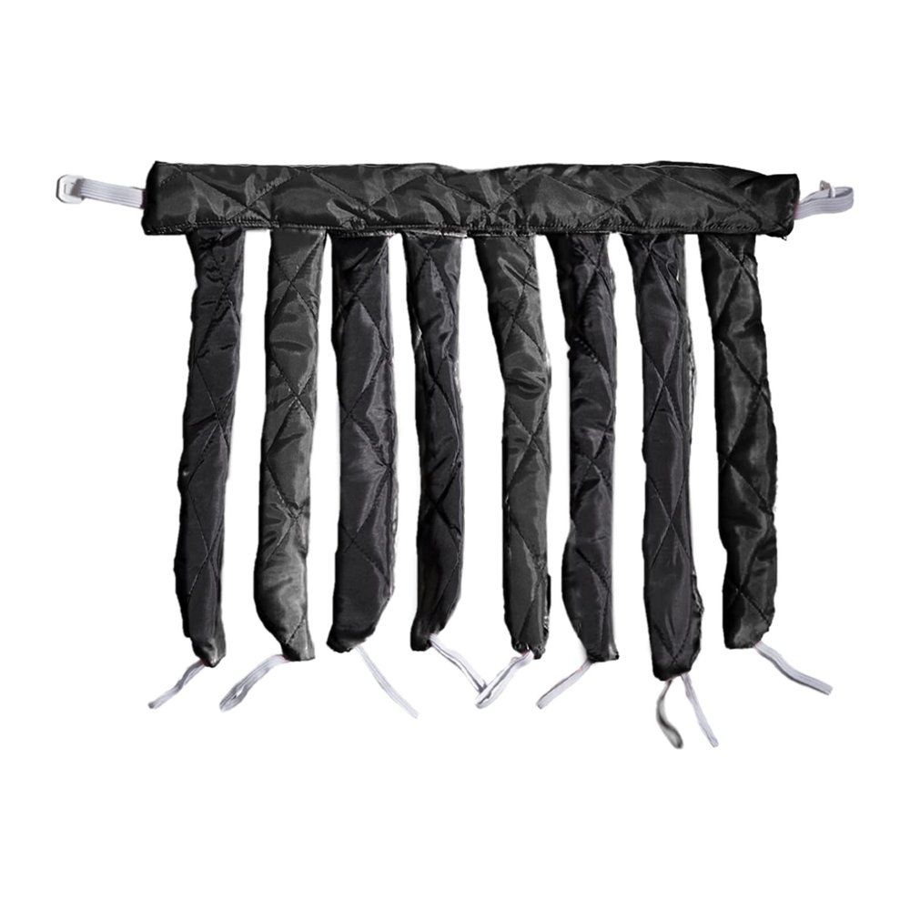 Fhtdhm Rodless Eight-Shaped Curling Tool, Soft and Fluffy, for Women and Girls, Black