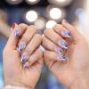 Almond-Shaped False Nails, 12 Sizes, Glossy Rhombus Crystal Collection view 3