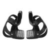 Omabeta Aluminum Stirrup Irons with Non-Slip Stainless Steel Tread and Cowhide Cover, 12.5 cm view 1
