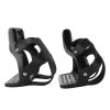 Omabeta Aluminum Stirrup Irons with Non-Slip Stainless Steel Tread and Cowhide Cover, 12.5 cm view 4