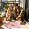 Cat Feeding Mat, PU Leather, High Edge, Non-Slip, Waterproof view 2
