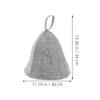 CALLARON 3-Pack Black Felt Sauna Hats for Women and Men view 2