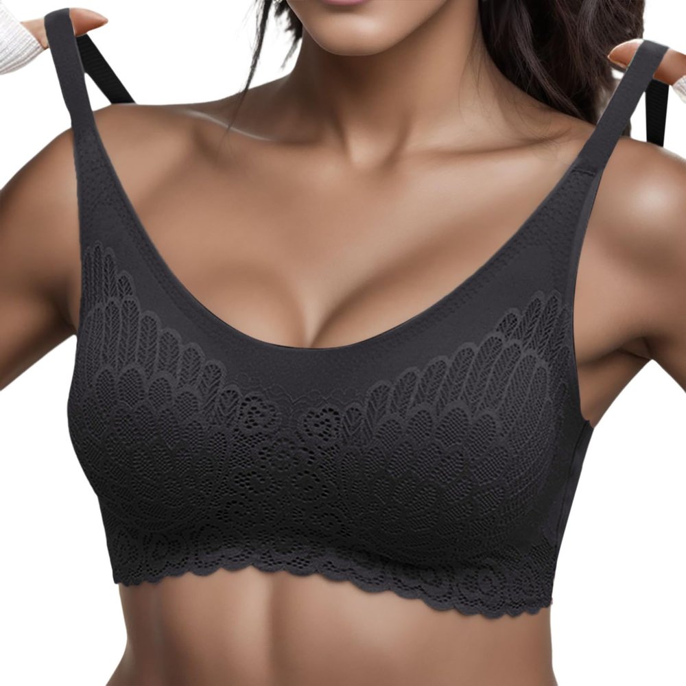 Women's Sheer Lace Bralette, Seductive and Elegant