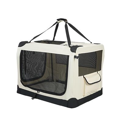 LSYQFB Foldable Dog Car Crate for Audi Q4 e-tron 2022–Present with Breathable Mesh and Soft Mat