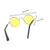 Dog Sunglasses, Retro Round, 3-Piece Set, Metal Frames view 2