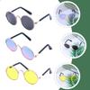 Dog Sunglasses, Retro Round, 3-Piece Set, Metal Frames view 3