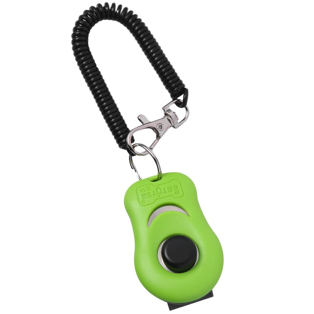 Green ABS Training Clicker for Dogs and Sheep with Sound Function