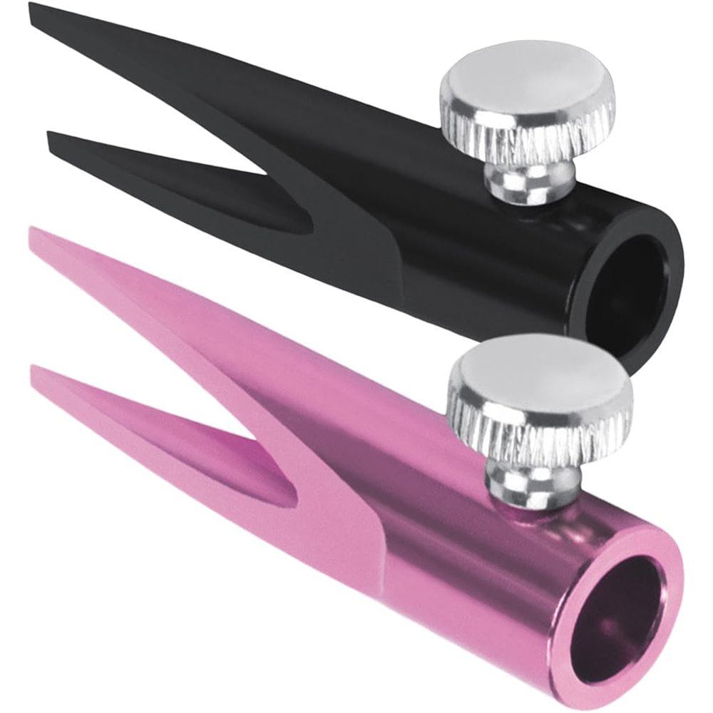 Healvian U-Shaped Sharpener for Cosmetic Pencils, 2-Pack, Aluminum Alloy