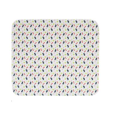 LOAFTWICRE Pet Urine Pad, 1-Pack, Washable Puppy Pee Pad, 4-Layer Leakproof Training Mat, Bottom (Color 3-S)