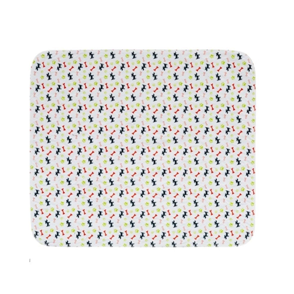 LOAFTWICRE Pet Urine Pad, 1-Pack, Washable Puppy Pee Pad, 4-Layer Leakproof Training Mat, Bottom (Color 3-S)