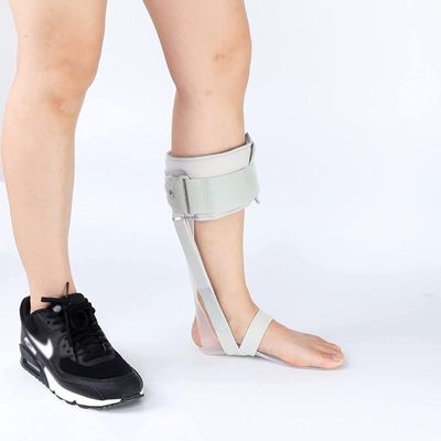 BCJMKDX Adjustable Ankle and Foot Support, Stabilizer for Flaccid Foot Drop and Dorsiflexion (Right, XL)