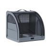 Foldable Car Dog Crate for Polestar 1 2019–2021, Oxford Fabric, 3-Zipper Doors, Gray view 1