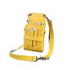 Leather Hairdressing Scissor Holster with Waist Belt, Yellow view 1