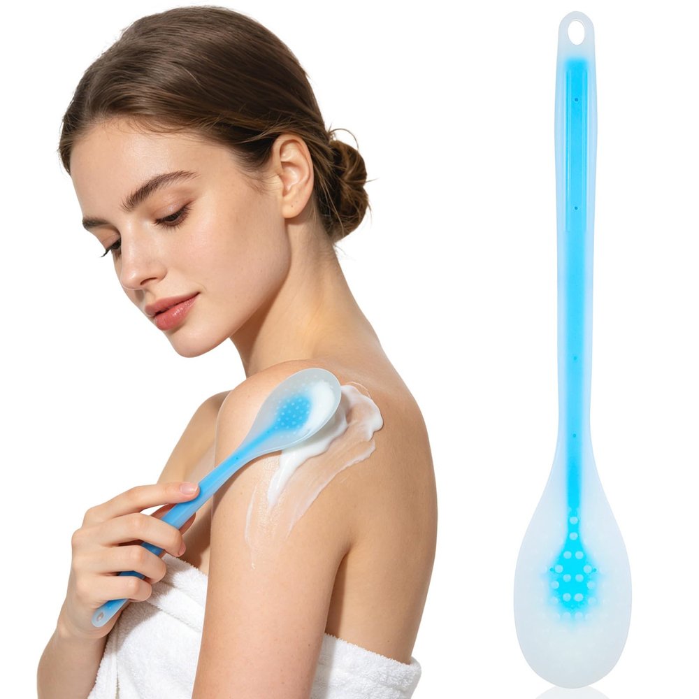 Obuyke Lotion Back Applicator with Sturdy Handle and Soft Applicator Pad for Applying Body Lotion and Back Ointment, Suitable for Women and Seniors for Daily Use