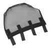 Baxnore Horse Nose Net, Breathable Plastic Mesh, Black, Size L view 4