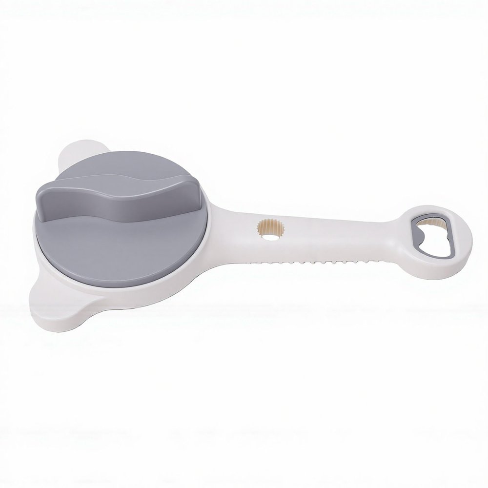 XUMIUZIY Adjustable Stainless Steel Jar Opener with Non-Slip Grip, 4-in-1 Opener for Jars and Bottles, 12.5 x 24 x 4 cm (Gray)