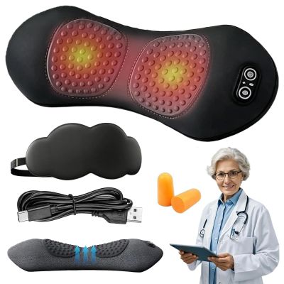 3-in-1 Electric Back Massager with Heat, Vibration & Traction