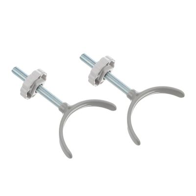 JECOMPRIS Stair Gate Accessories, 2 U-Shaped Railing Holders for Round Railings