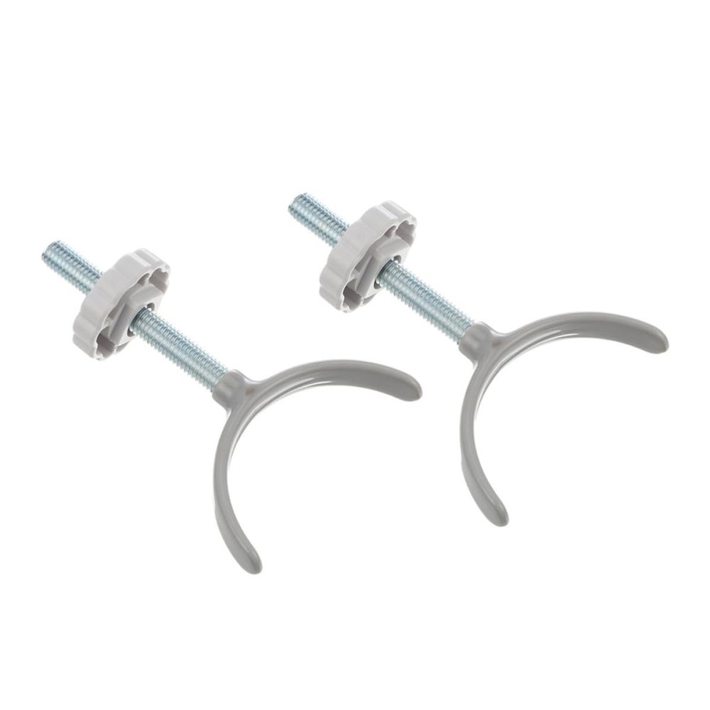 JECOMPRIS Stair Gate Accessories, 2 U-Shaped Railing Holders for Round Railings