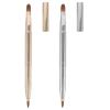 2-Piece Retractable Double-Ended Metal Lip Brushes with Caps view 1