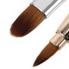 2-Piece Retractable Double-Ended Metal Lip Brushes with Caps view 3