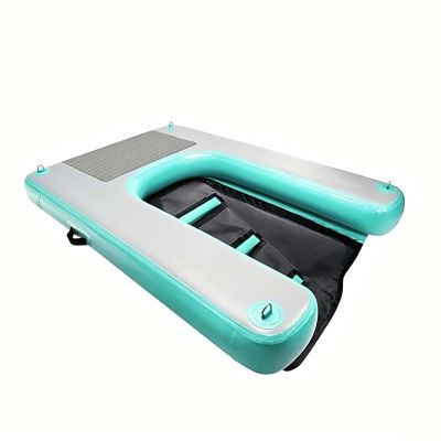Non-Slip Inflatable Dog Water Ramp, 80 kg Capacity, Mint Green