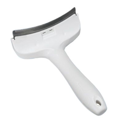 Cat Comb for Shedding, Stainless Steel Teeth, Ergonomically Curved