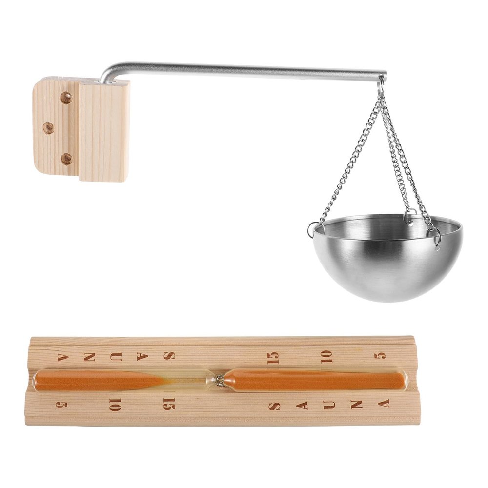 Gatuida Sauna Aroma Bowl with Hourglass and Essential Oil