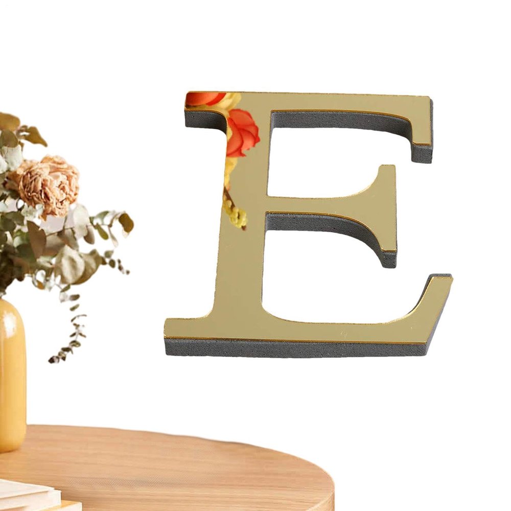 Light Gold Large Acrylic Mirror Wall Letters