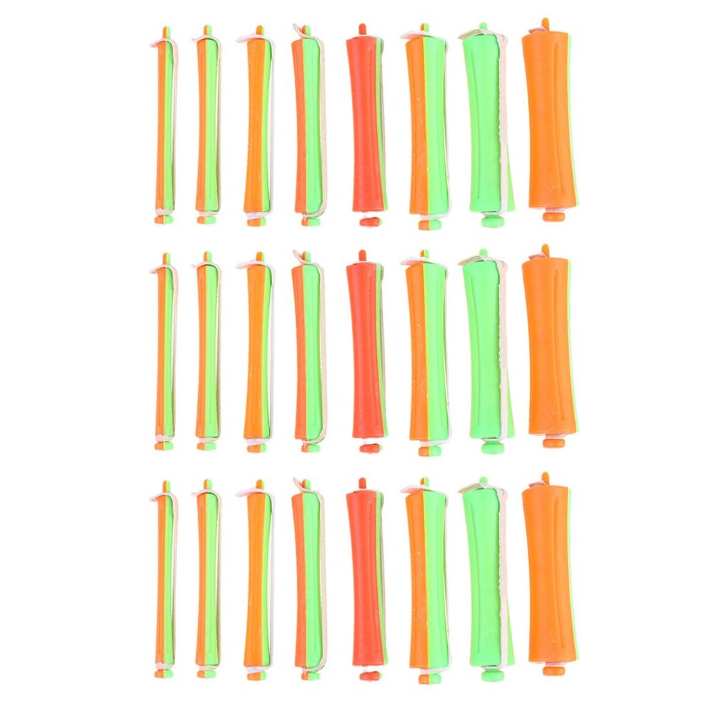 Operitacx Plastic Cold Wave Hair Rollers, 80 Pieces, Random Color