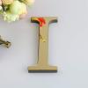 3D Acrylic Alphabet Self-Adhesive Wall Decals, Light Gold view 2